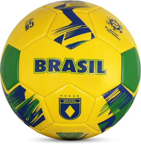Miniatura 8 de Vizari Balón de Fútbol del Equipo Nacional - Balón de Fútbol de Cuero Sintético Duradero para Adultos, Niños y Jóvenes Cosido a Máquina con Diseño