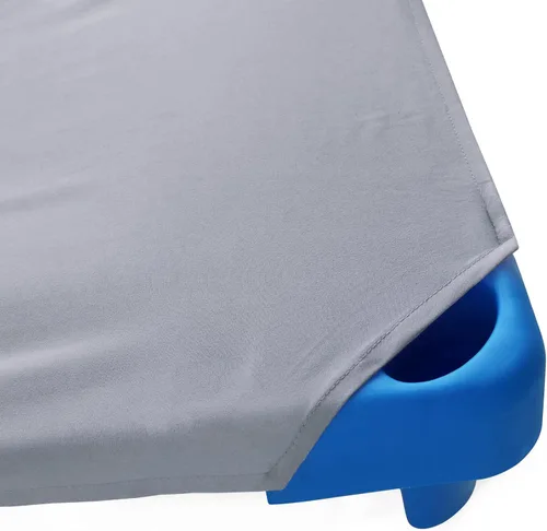 Miniatura 3 de 2 piezas de sábanas tamaño cuna para guardería, 23" x 40", sábana de cuna para la siesta de los niños, gris, sábana de microfibra transpirable