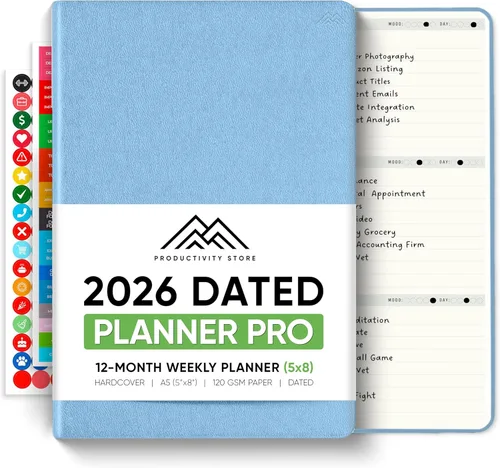 Miniatura 10 de Sin fecha, Agenda 2026, 8.5" x 11" - La Agenda de Productividad #1 para Lograr Tus Objetivos 2026 - Agenda 2026-2027 por PRODUCTIVITY STORE