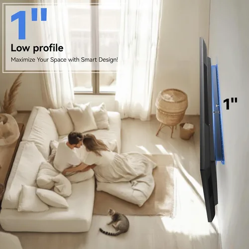 Miniatura 5 de Soporte de TV sin taladros para paneles de yeso, soporte de pared de TV sin pernos para 32-75 pulgadas, soporte sin pernos que soporta hasta 150