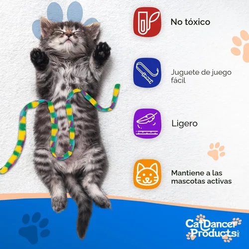 Miniatura 6 de Varita mágica de juguete para amantes de gatos Cat Dancer, Paquete de 1, Multicolor