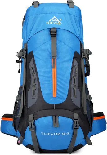 Miniatura 12 de Mochila de senderismo grande de 70 litros, mochila ligera para hombres y mujeres, al aire libre, gran capacidad, montañismo, impermeable, mochila