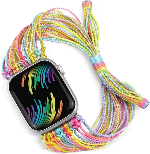 Miniatura 22 de JR.DM Correas de reloj bohemias compatibles con Apple Watch de 1.575 pulgadas, 1.614 pulgadas, 1.496 pulgadas, 1.732 pulgadas, 1.654 pulgadas, 1.772