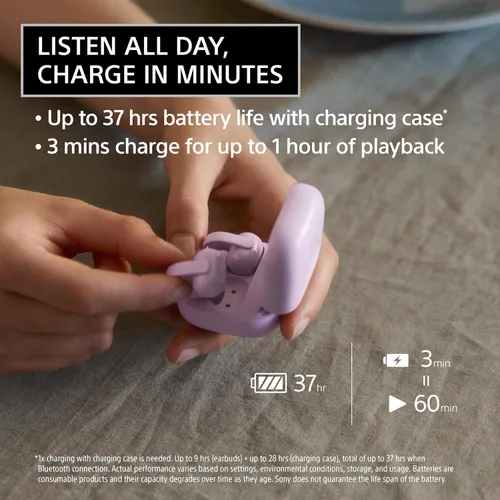 Miniatura 10 de Sony LinkBuds Clip Open-Ear Auriculares verdaderamente inalámbricos, ajuste cómodo y seguro, diseño ligero de clip, controles táctiles, conciencia