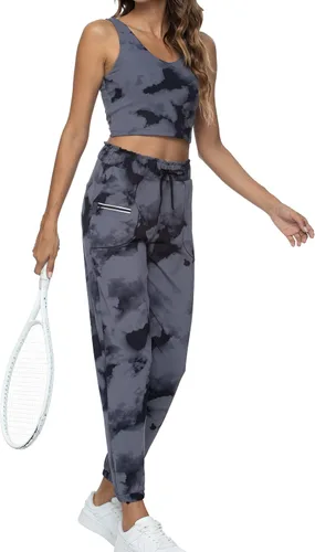Miniatura 151 de Kcutteyg - Pantalones deportivos con bolsillos para mujer, diseño suave, ligero y de secado rápido, para entrenamiento, gimnasia, yoga y correr