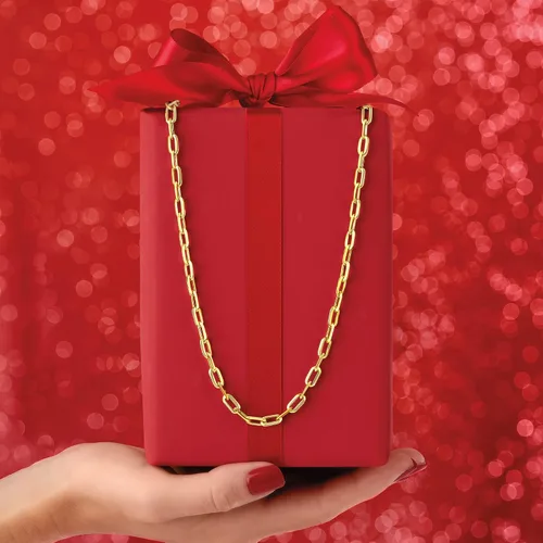 Miniatura 4 de Ross-Simons Italian 14kt Yellow Gold Paper Clip Link Necklace
