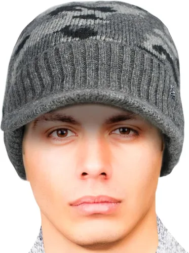 Miniatura 2 de Dahlia Gorro para hombre con visera - lana, sombrero de invierno con borde, forro polar