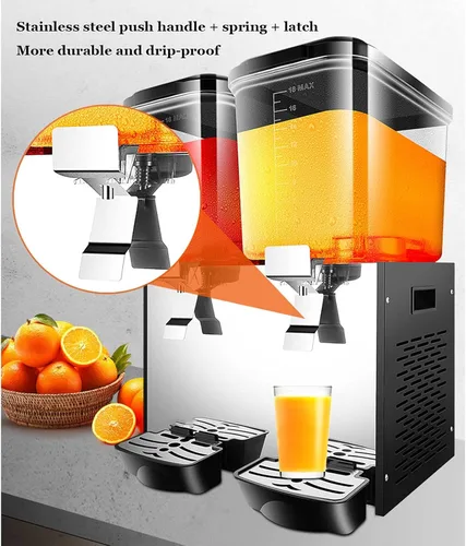 Miniatura 4 de Tipo de agitación comercial de acero inoxidable Máquina de granizado de hielo caliente y frío 20/40L Máquina de jugo de mezcla de acero inoxidable