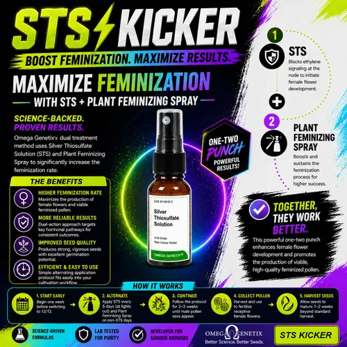 Miniatura 3 de Spray feminizante para plantas, paquete triple de 3 onzas con STS Kicker