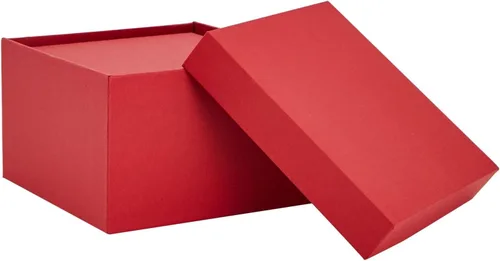 Miniatura 4 de Stockroom Plus Juego de caja de regalo roja – 4 contenedores cuadrados anidables, 6.5 x 6.5 x 4 a 3.5 x 3.5 x 2 pulgadas – Contenedores de regalo