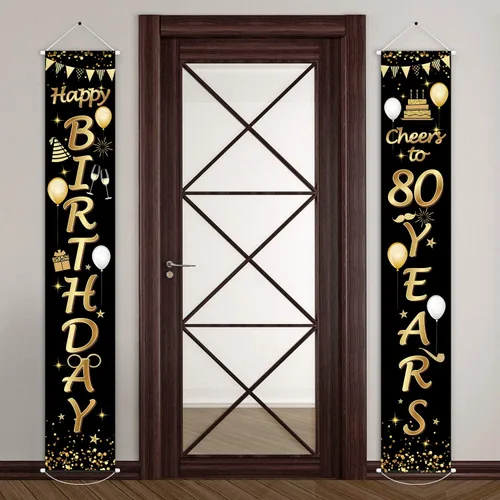 Miniatura 10 de Blulu 2 carteles decorativos de cumpleaños de 30 años para hombres y mujeres, suministros de decoración de fiesta de feliz cumpleaños de 30 años
