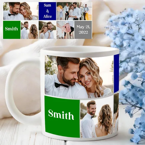 Taza personalizada – Taza de café personalizada – Taza personalizada con imágenes, nombres, texto, fotos, logotipos – 11, 15 y 20 onzas con opciones