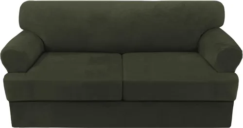 Miniatura 59 de H.VERSAILTEX Funda para sofá de 2 piezas, fundas para sillón con cojines en forma de T, funda para sofá de terciopelo grueso, protector de muebles