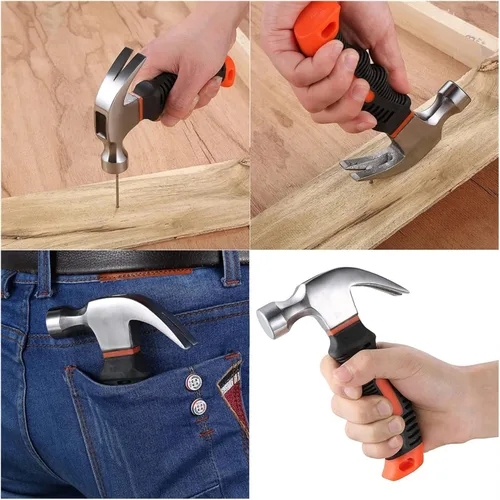 Miniatura 4 de Ajuste para martillo de clavos martillos mango ergonómico, herramienta portátil pequeña para el hogar, herramientas de mano para carpintería