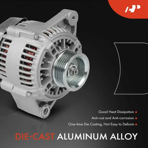 Miniatura 4 de A-Premium Alternador compatible con Toyota Camry 1992-1993, Celica 1992, 2.2L, 12V 80A polea de 5 ranuras en el sentido de las agujas del reloj