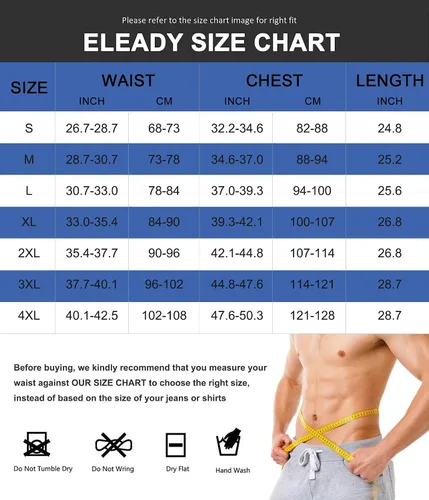 Miniatura 6 de Eleady Compression Shirts for Men Zipper Vest Body Shaper Slimmer Undershirts