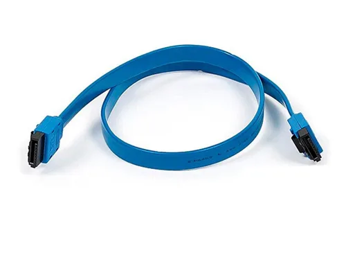 Monoprice Cable SATA III 6Gbps SATA 3 – 1.5 pies azul (paquete de 10) con pestillo de bloqueo Inchg – Compatible con HDD, SSD, unidad de CD,