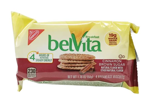 Miniatura 17 de Belvita - Galletas de desayuno en barra, paquete surtido de 4 sabores, 30 paquetes en total, 6 cajas (4 galletas por paquete)