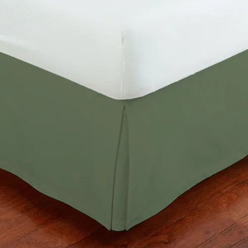 Miniatura 15 de Linen Plus - Falda de cama plisada de lujo de 14.0 pulgadas. De caída plisada, guardapolvos, color sólido., Negro, Completo