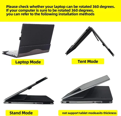 Miniatura 4 de Funda para portátil HP Envy x360 2 en 1 15-fe 15t-fe/ew15-fh 15z-fh 15-fh 15-ew 15z-ey Pavilion x360 Convertible 15t-dw 15-er 15.6 pulgadas Funda