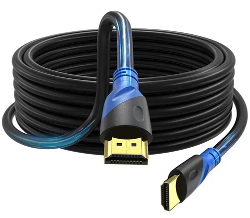 Miniatura 17 de Cable HDMI 4K de 20 pies (HDMI 2.0, 18 Gbps) Cable HDMI Ethernet de ultra alta velocidad con conectores chapados en oro, compatible con 4K@60HZ 2K