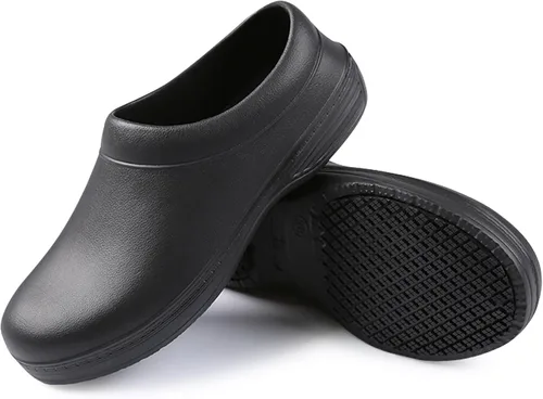 Zapatos unisex antideslizantes para servicio de alimentos, impermeables, resistentes al aceite, zuecos de trabajo de cocina, cómodos zapatos de