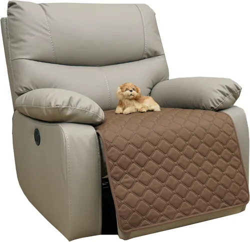 Eismodra Fundas impermeables para sillas reclinables para fundas de sofá reclinable, cojín del asiento, funda de sofá antideslizante para perros y