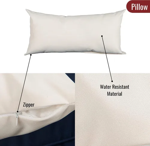 Miniatura 6 de Quarte Juego de muebles de patio de 4 piezas, sofá modular de mimbre de ratán PE para exteriores con acolchado y almohada, para porche, césped, Gris