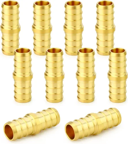 Miniatura 33 de GASHER 10 piezas sin plomo latón 1 "acoplamiento Pex, accesorios Pex de 1 pulgada para tubería Pex