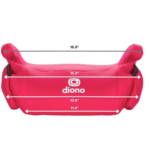 Miniatura 4 de Diono Solana, Sin Sujetador, Paquete de 2 Asientos Elevadores para Coche Sin Respaldo, Ligeros, Fundas Lavables a Máquina, Portavasos, Rosa Algodón