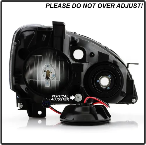 Miniatura 7 de ACANII - Faros delanteros de halogéno negro para Nissan Altima modelo de fábrica 2005-2006, lado del conductor y del pasajero