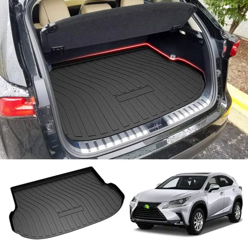 Powerty - Tapete para cajuela para 2015-2020 2021 Lexus NX200t NX300 NX300h, accesorios para alfombrillas de carga, alfombrillas de carga de TPO
