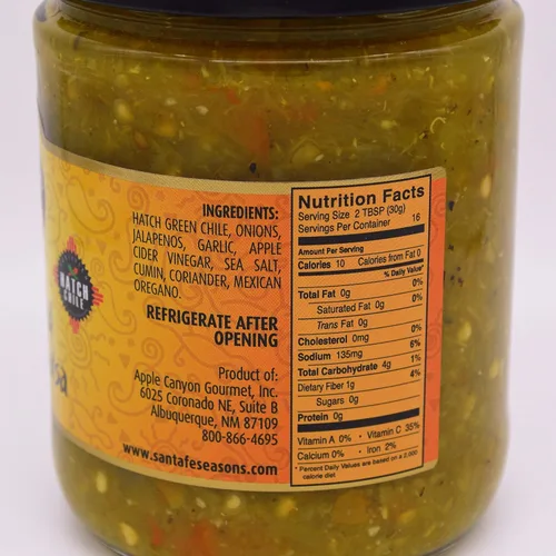 Miniatura 3 de SANTA FE SEASONS Salsa Chile verde tostado al fuego, 16 oz