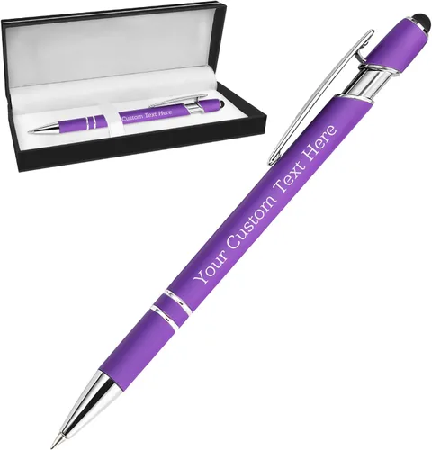 Miniatura 93 de Bolígrafos personalizados personalizados con grabado gratuito a granel con mensaje de nombre, bolígrafos personalizados para negocios, oficina