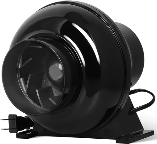 Miniatura 14 de iPower Ventilador en línea de 195 CFM de 4 pulgadas, soplador de ventilación de circulación, filtro de carbono de aire con gancho, conducto de 8