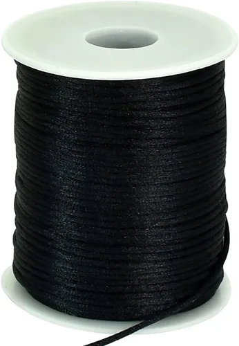 Miniatura 21 de TONIFUL 1 mm x 100 yardas de cordón de nailon blanco satinado para hacer pulseras, cordón de macramé cola de ratón, cordón de cuentas a granel