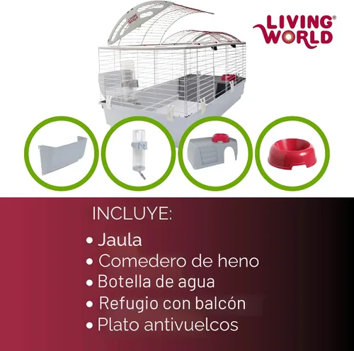Miniatura 3 de Living world Deluxe hábitat, XL, Blanco