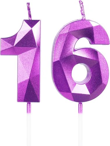 Miniatura 281 de Velas de cumpleaños número 15, velas número 15, velas de feliz cumpleaños de oro rosa para pastel, decoraciones de cobertura de pastel de diseño 3D