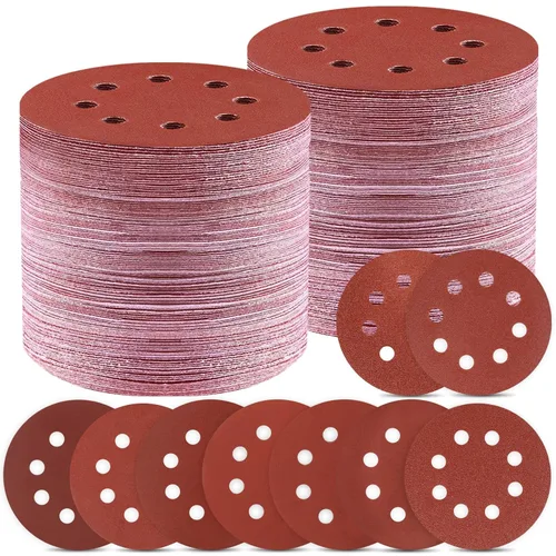 150 PCS Discos de Lijado de 5 Pulgadas, Almohadillas Premium para Lijadora Orbital en 9 Granos Diferentes - 40 80 120 180 240 320 400 600 800 Grano