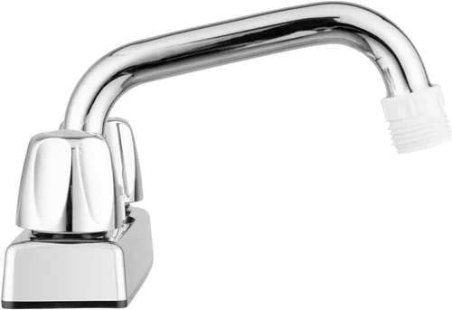 Miniatura 7 de Pacific Bay - Lynden Utility - Grifo para fregadero de lavandería con boquilla giratoria de acero inoxidable - Adaptador de manguera de jardín