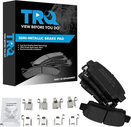 Miniatura 95 de TRQ Pastillas de freno delanteras semi metálicas compatibles con Ford Expedition 2018-2021 F-150 2018-2020 Lincoln Navigator 2018-2022