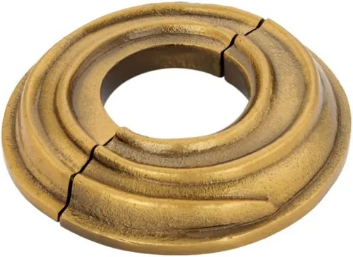 Miniatura 15 de Renovators Supply Manufacturing Placa de escudo de 3,13 pulgadas OD Escutcheon 1/2 en IPS Acabado de cobre antiguo Brida de radiador de aluminio