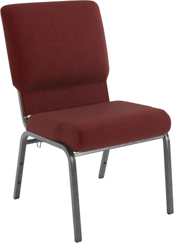 Flash Furniture Advantage - Silla de iglesia granate de 20.5 pulgadas de ancho