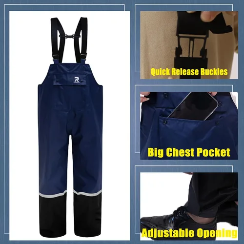 Miniatura 4 de RainRider Trajes impermeables y transpirables para hombres - Abrigo de lluvia Oxford duradero con pantalones