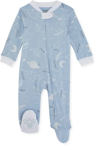 Miniatura 118 de Burt's Bees Baby - Mameluco para bebés, pijama, 100% algodón orgánico, cierre frontal, pies cerrados antideslizantes