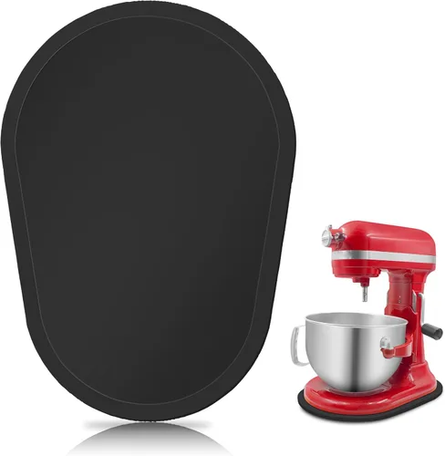 Miniatura 11 de Mezclador deslizante de bambú compatible con ayuda de cocina Bowl Lift 5-8 Qt Stand Mixer - Mover de almacenamiento de cocina Organizador deslizante
