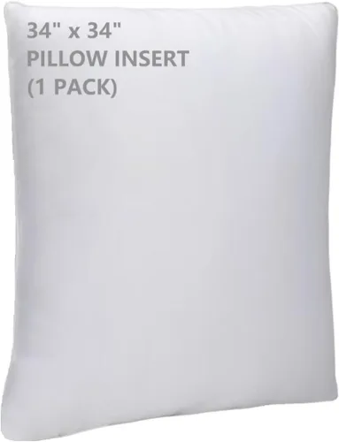 Miniatura 14 de WINGLAM, Rellenos de almohada, almohadas decorativas, relleno de funda, blanco, paquete de 2, 22 x 22 pulgadas, hipoalergénico, poliéster, ultra