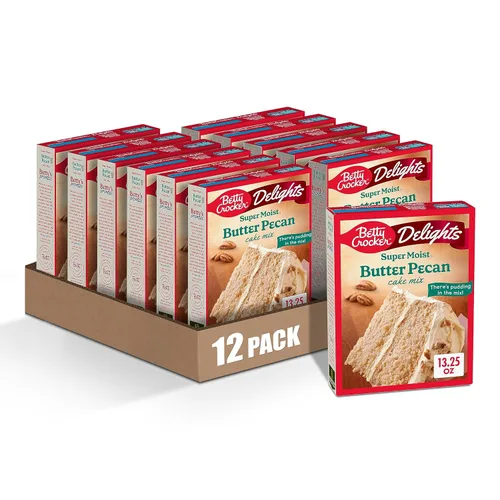 Miniatura 62 de Betty Crocker Delights Mezcla de pastel de chocolate alemán súper húmedo, 13.25 onzas (paquete de 12)