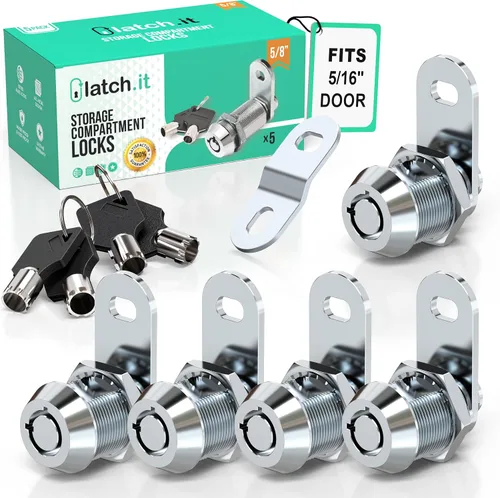 Miniatura 9 de LATCH.IT - Cerraduras para almacenamiento de RV (vehículos recreativos) de 1-1/8 pulgadas; paquete de 10 cerraduras para compartimentos