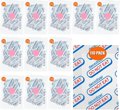 Miniatura 11 de 100 paquetes de absorbedores de oxígeno de grado alimenticio de 100CC (10 paquetes en bolsa de vacío individual), absorbedores de oxígeno